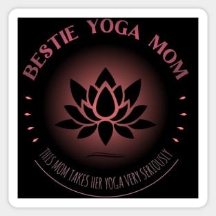 Bestie Yoga Mom, Hot Yoga Sticker